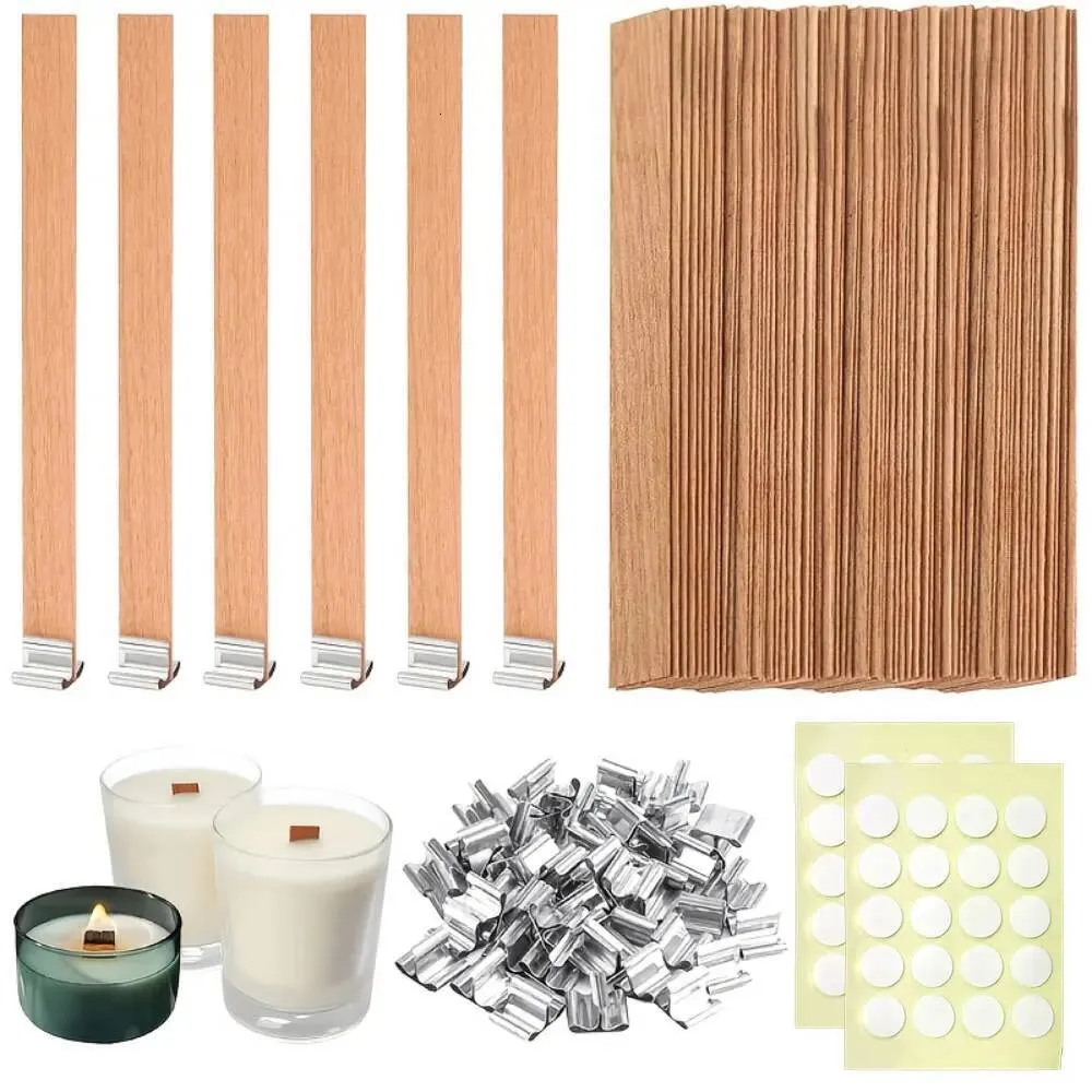 Wooden Wick Candle - 30pcs Candle Wooden Wick 30pcs Metal