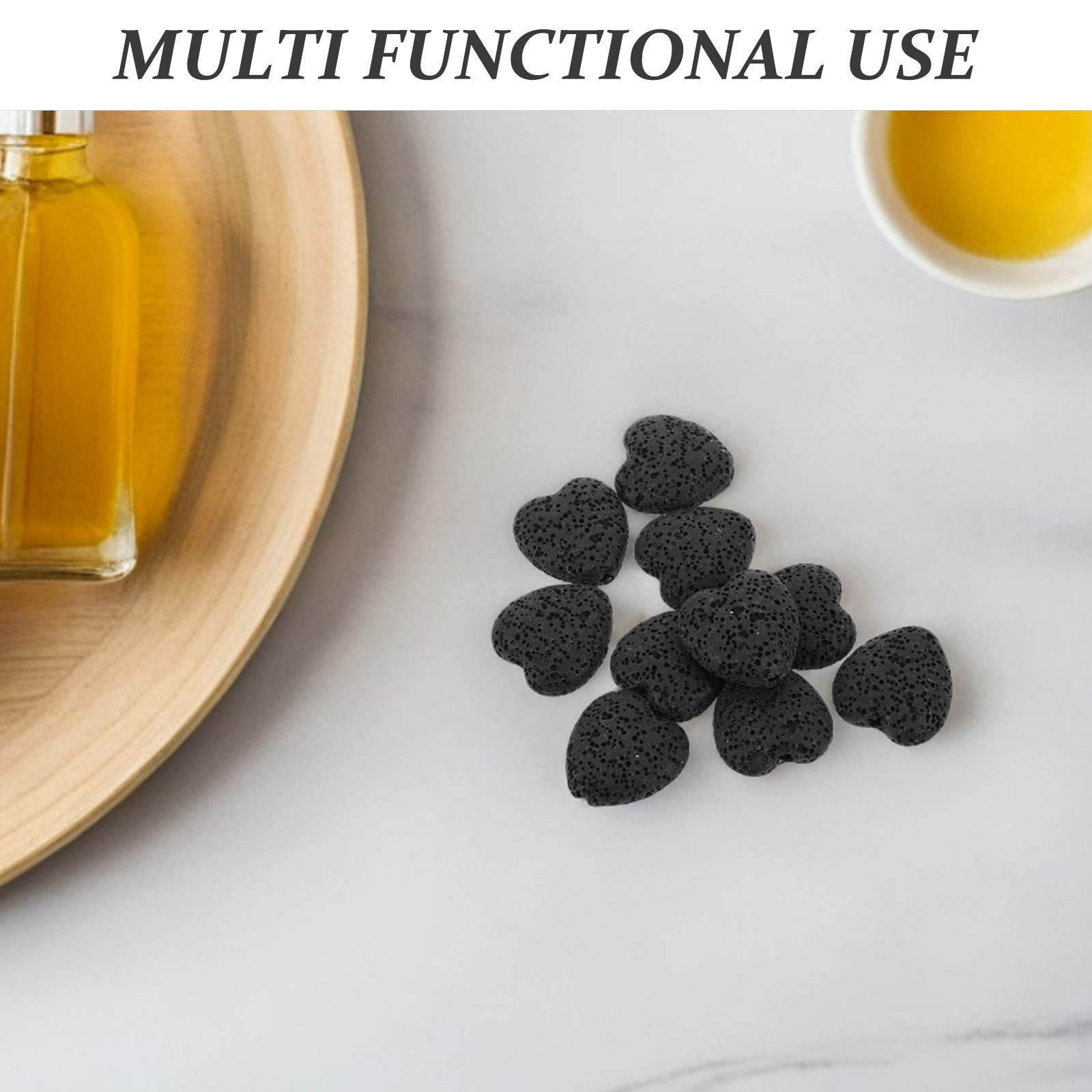 20Pcs Heart Volcanic Lava Rock - مراجعة Home Fragrances وسعره