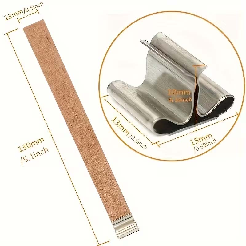 20pcs Wooden Candle Wicks with - مراجعة Wooden Wick Candle وسعره