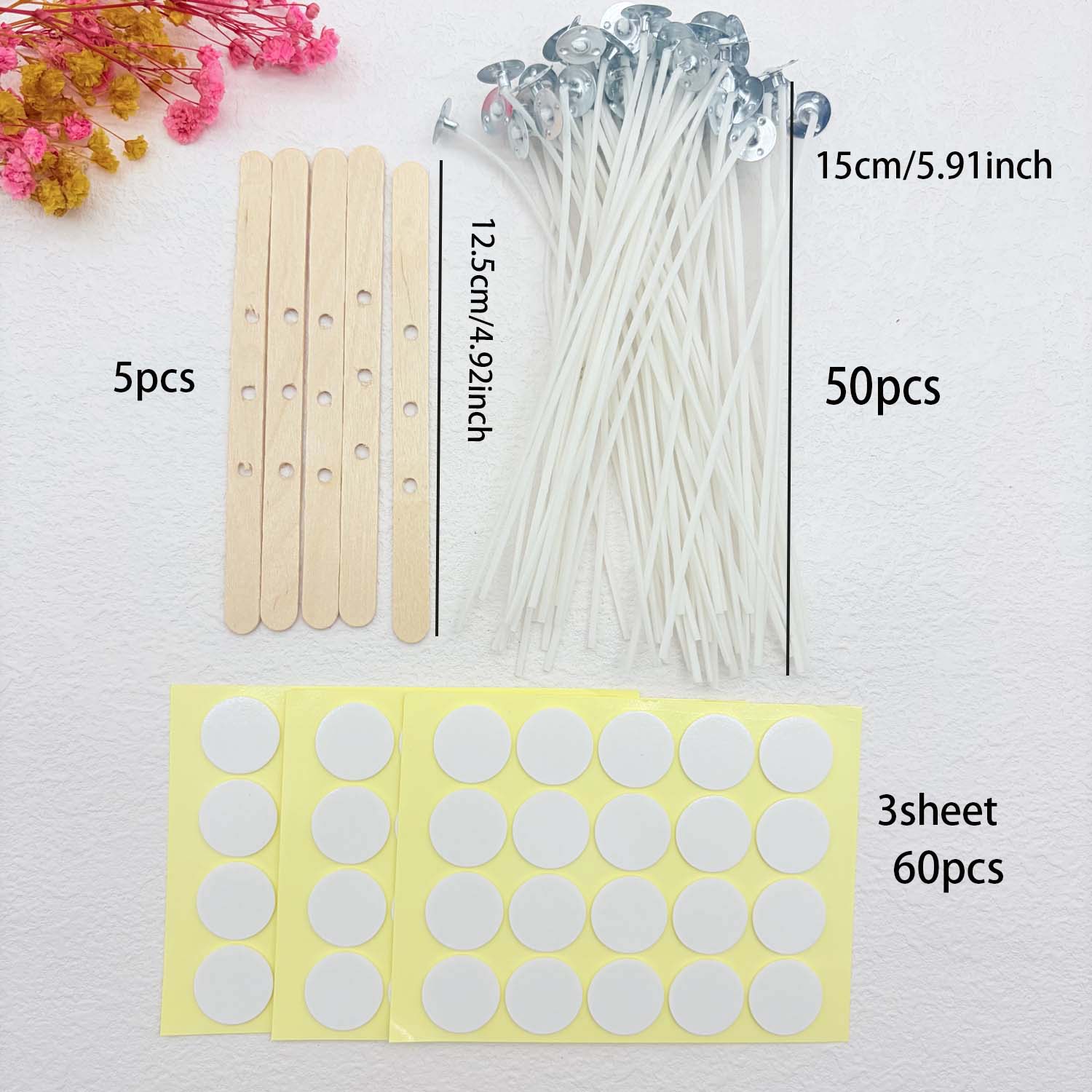 1 SET Candle Making DIY Kits S - مراجعة Wooden Wick Candle وسعره