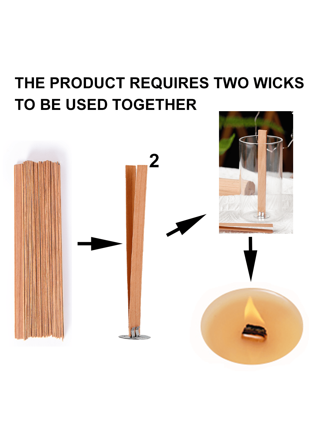 40Pcs Smokeless Cherry Wood Ca - مراجعة Wooden Wick Candle وسعره