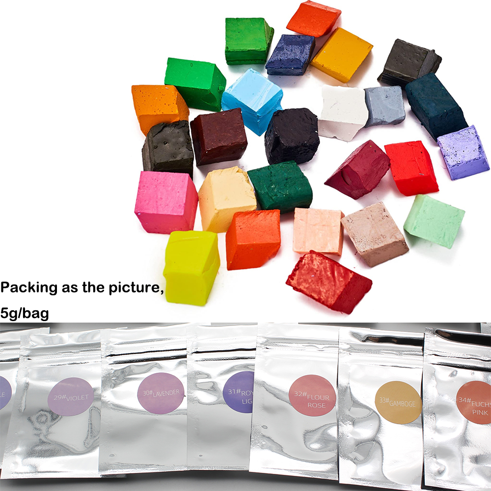 34colors/set Candle Dye Chips  - مراجعة Soy Wax Flake وسعره