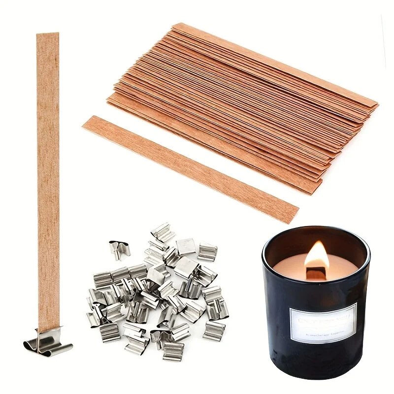 30pcs High Quality Wooden Cand - مراجعة Wooden Wick Candle وسعره