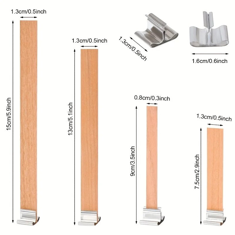 30pcs High Quality Wooden Cand - مراجعة Wooden Wick Candle وسعره
