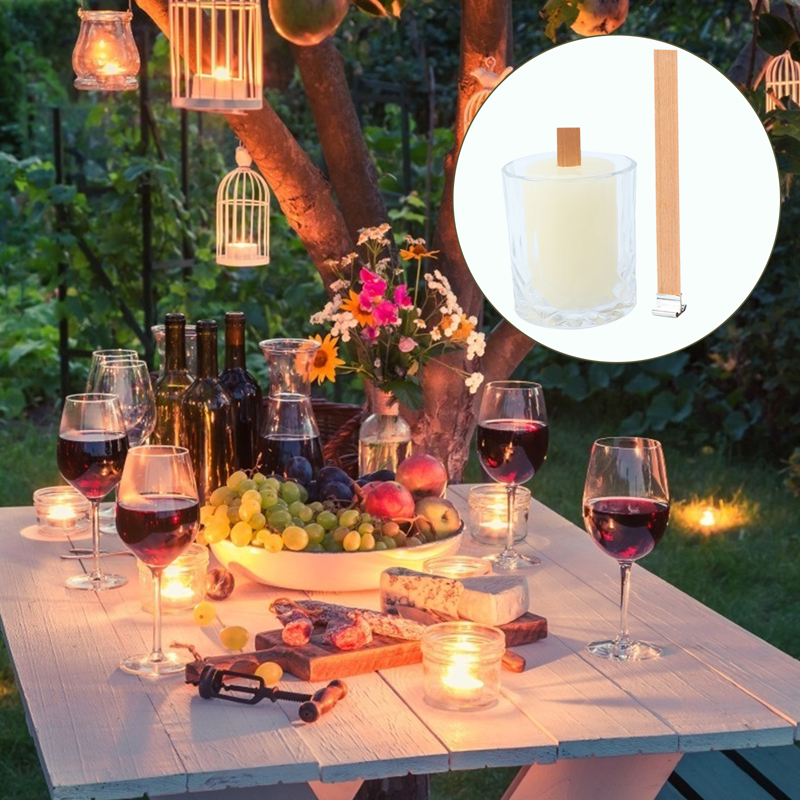 10set 13cm Wooden Candles Wick - مراجعة Wooden Wick Candle وسعره