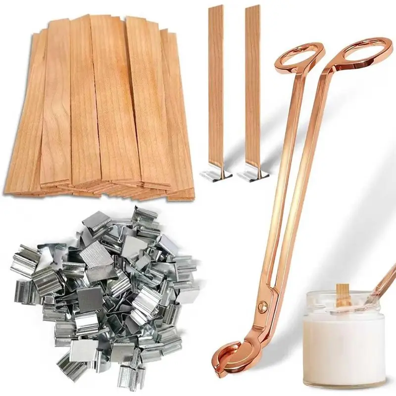 100Pcs Premium Wooden Candle W - مراجعة Wooden Wick Candle وسعره