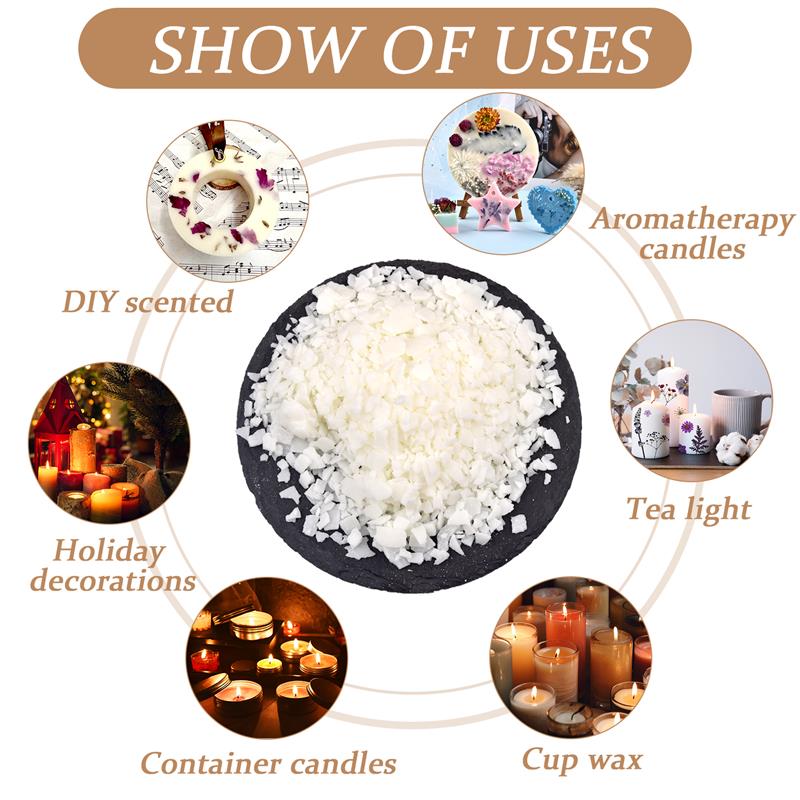 50-1000g Natural Pure Soy Wax  - مراجعة Soy Wax Flake وسعره