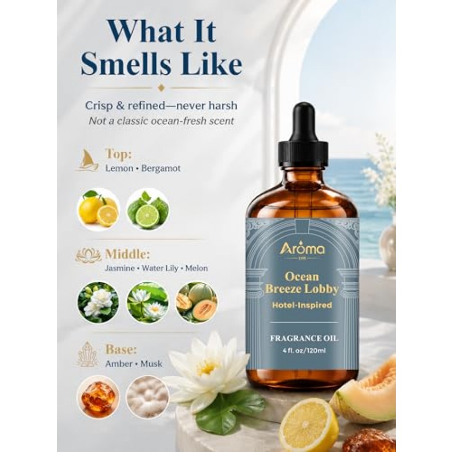 Ocean Breeze Lob — a Hotel- Fr - مراجعة Home Fragrance Like Hotel وسعره