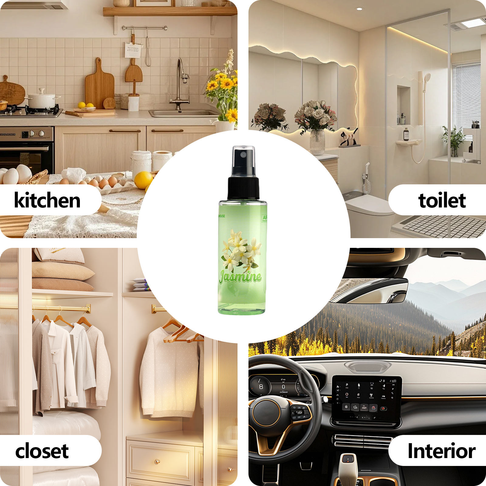 100ml JASMINE-Scented Hand-Spr - مراجعة Home Fragrance Room Spray وسعره