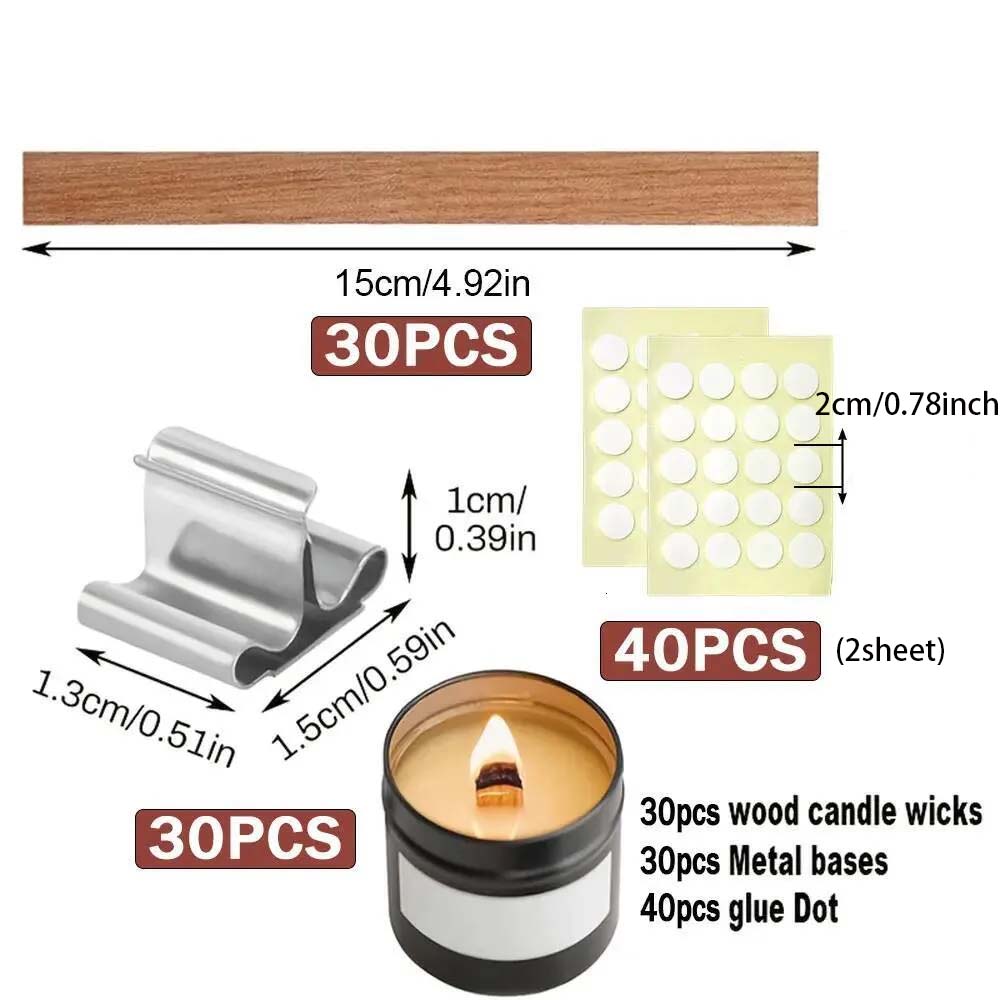 30pcs Candle Wooden Wick 30pcs - مراجعة Wooden Wick Candle وسعره