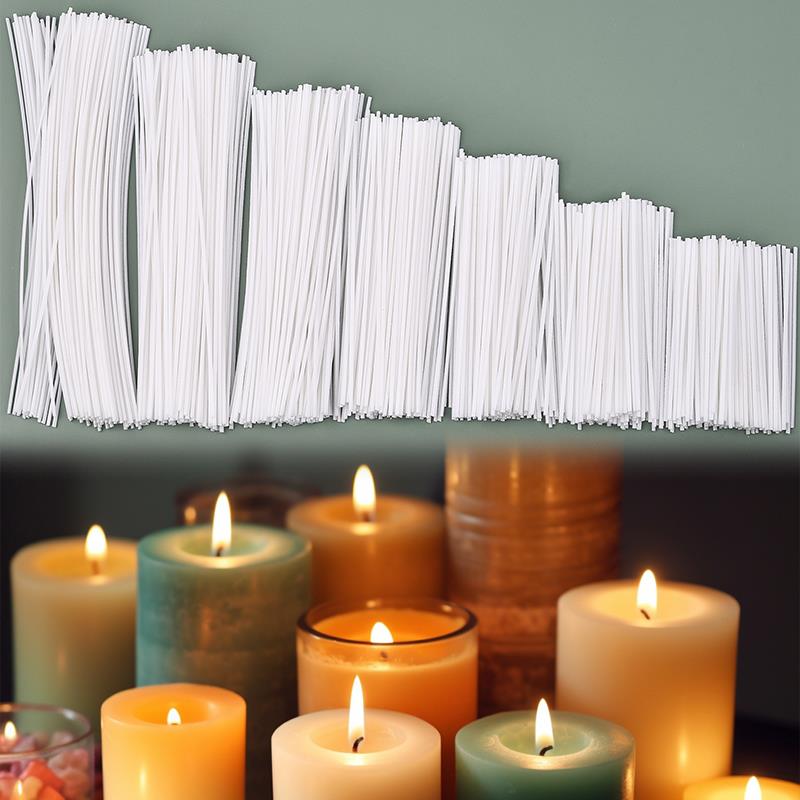 50/100Pcs Waxed Cotton Candle  - مراجعة Soy Wax Flake وسعره