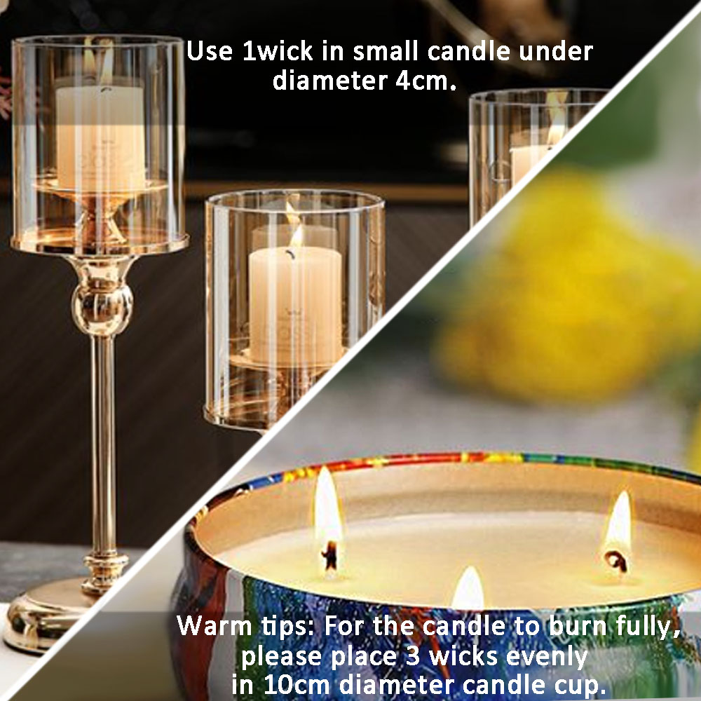 55pcs Flower Candle Wick Wood  - مراجعة Wooden Wick Candle وسعره