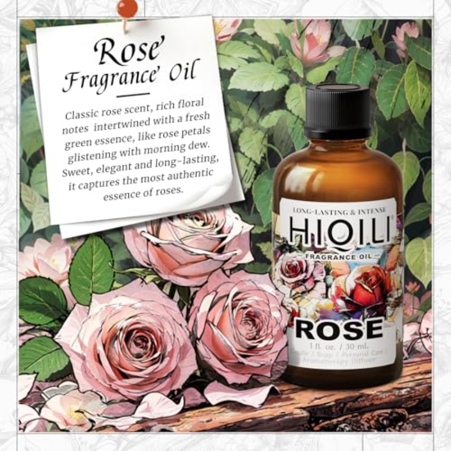 HIQILI Rose Fragrance Oil for  - مراجعة Home Fragrances وسعره