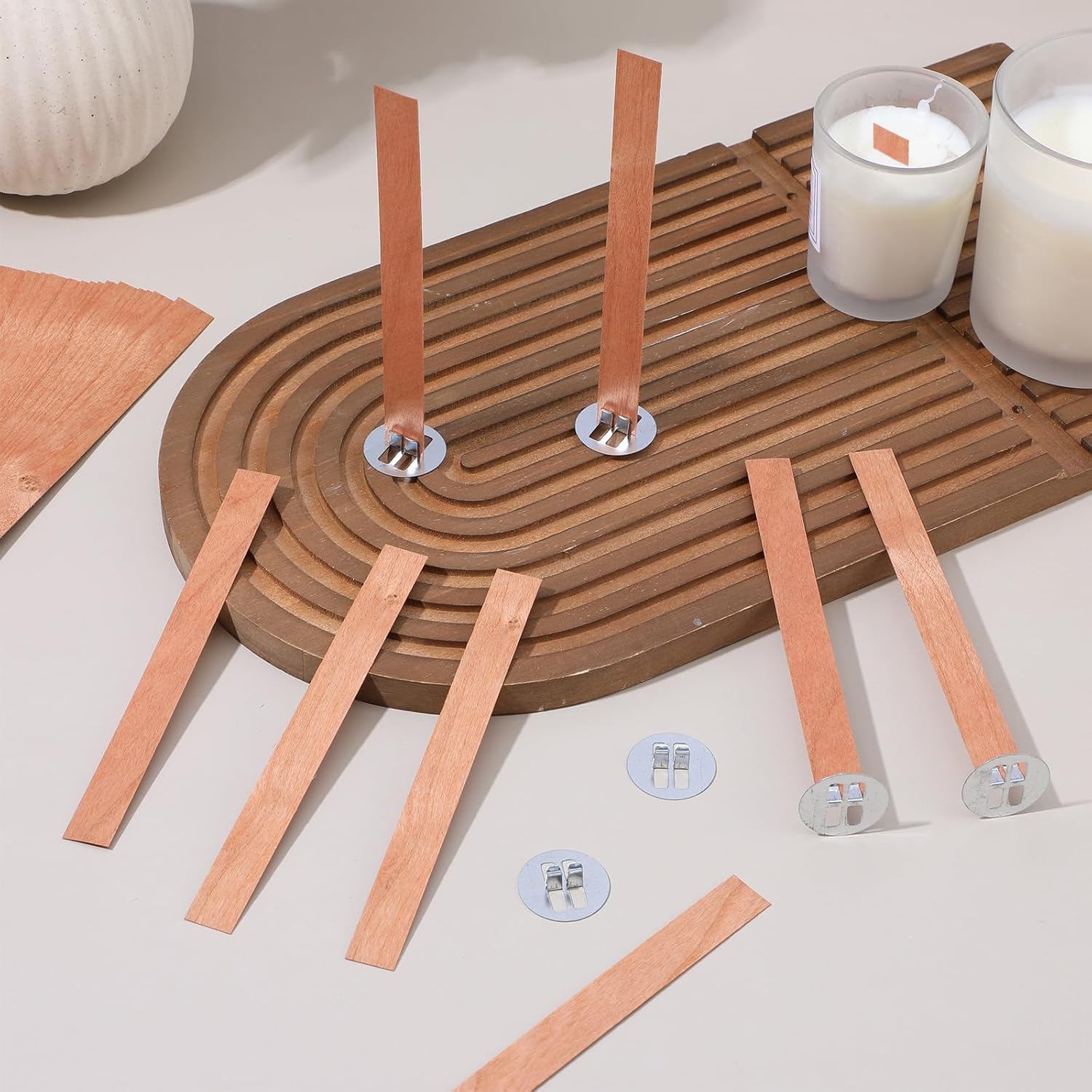 60Pcs Wood Wicks for Candles M - مراجعة Wooden Wick Candle وسعره