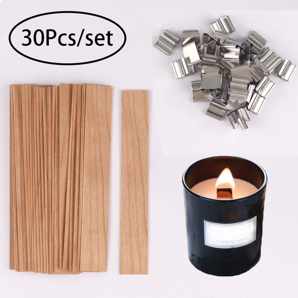 30pcs Wooden Candle Wicks Cand - مراجعة Wooden Wick Candle وسعره