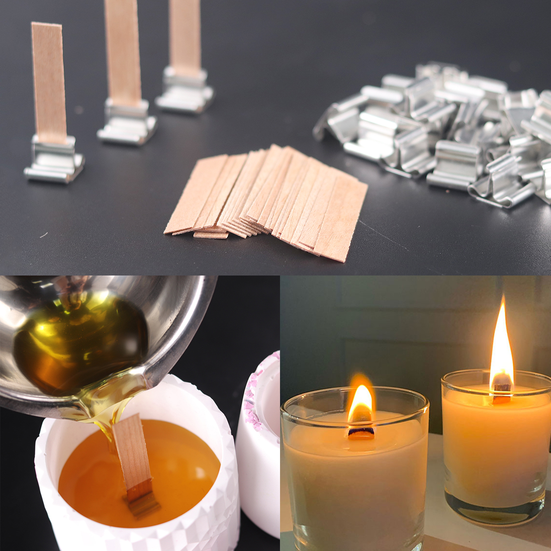 30pcs Wooden Candle Wicks Cand - مراجعة Wooden Wick Candle وسعره