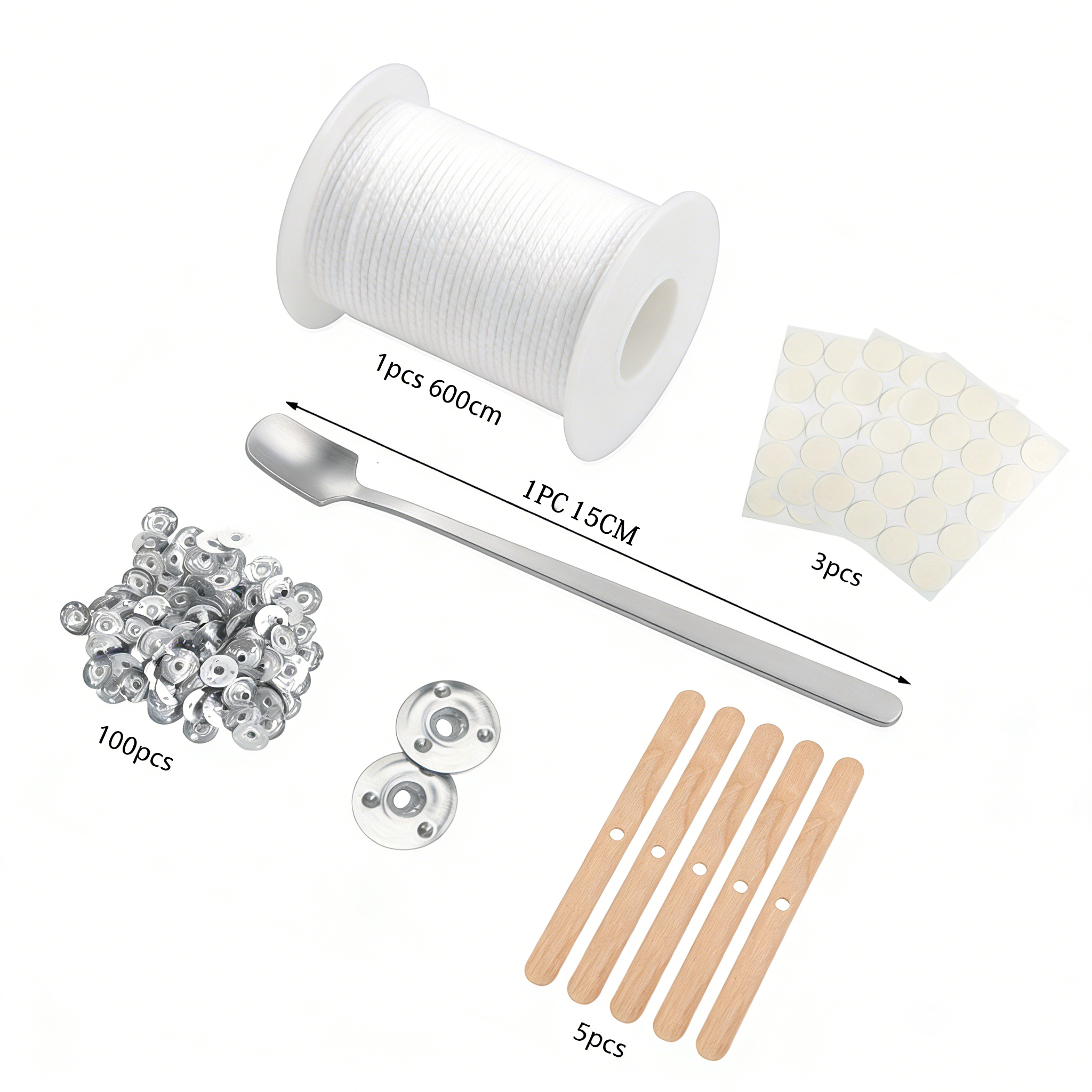 Premium DIY Candle Making Kit: - مراجعة Wooden Wick Candle وسعره