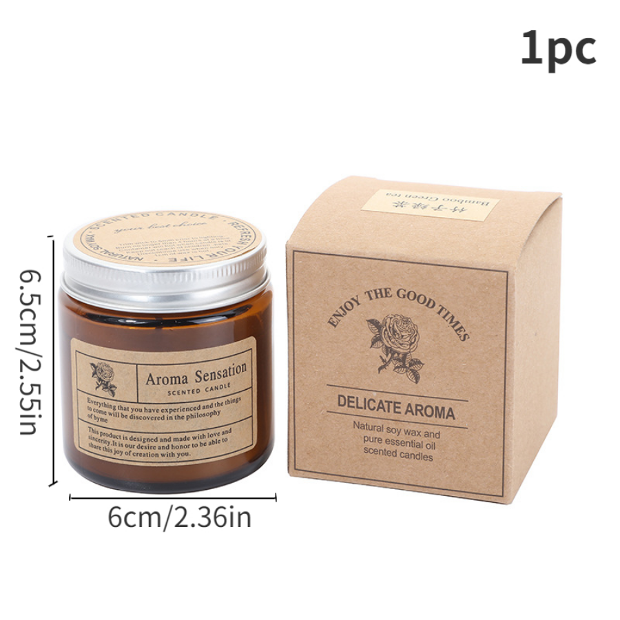 1pc Brown Glass Cup Aromathera - مراجعة Soy Wax Flake وسعره