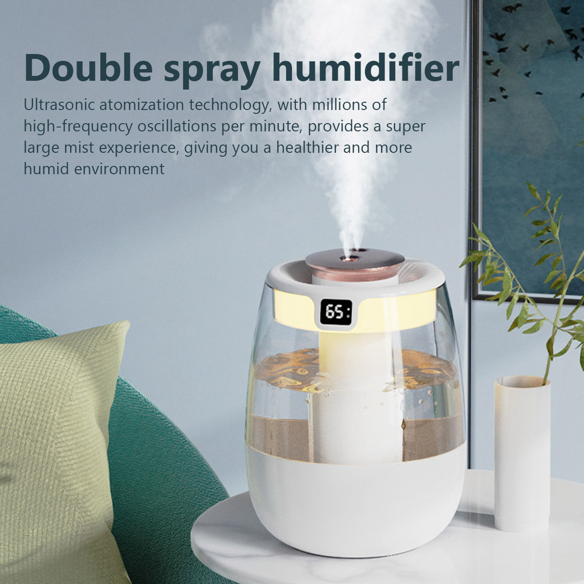 1.3L Air Humidifier Double Spr - مراجعة Home Fragrance Room Spray وسعره