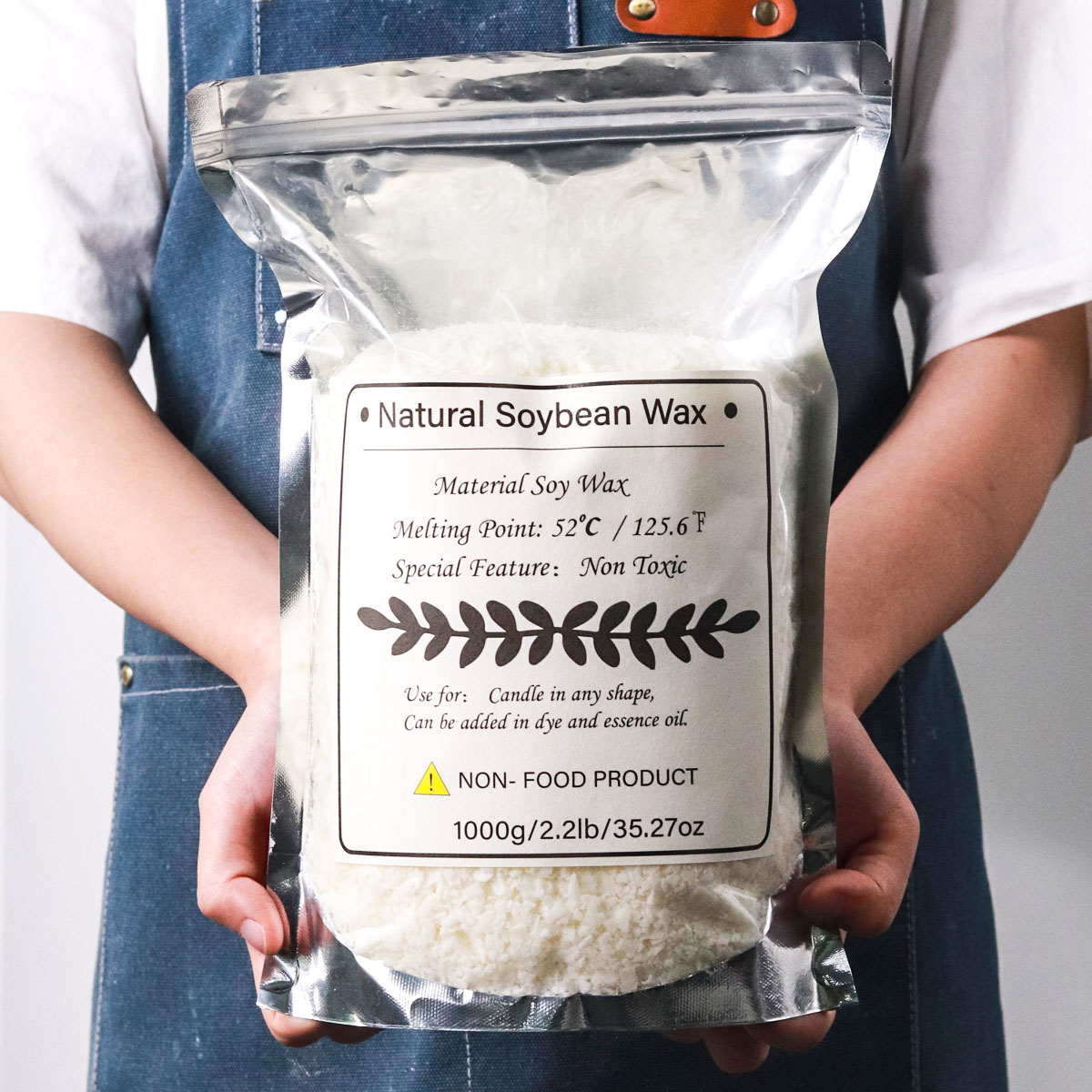 1KG Natural Soy Wax Granular S - مراجعة Soy Wax Flake وسعره