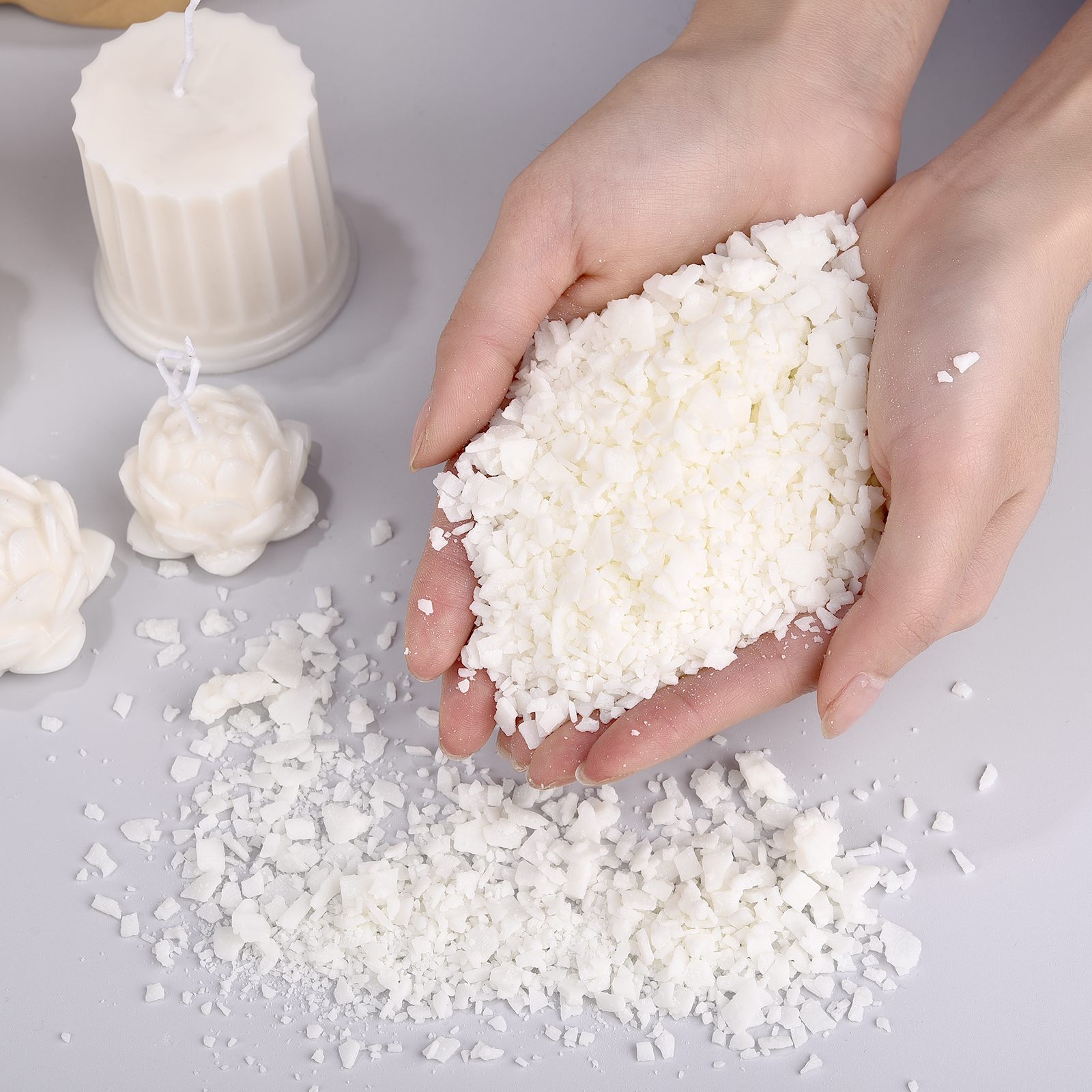 100/500/1000g Natural Soy Wax  - مراجعة Soy Wax Flake وسعره